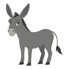 Cartoon Donkey cute animal character