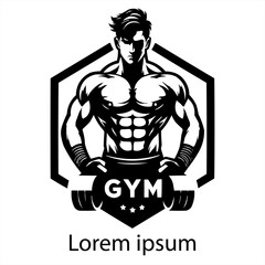 a gym logo design for brand