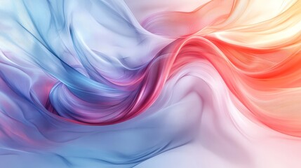 Pastel Dreamscape: Vibrant Abstract Swirls on White Background
