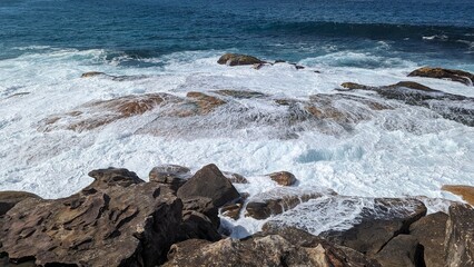 Rocky coast pacific ocean