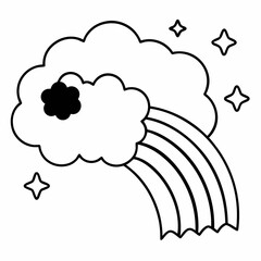 coming out day  Silhouette Vector Illustration
