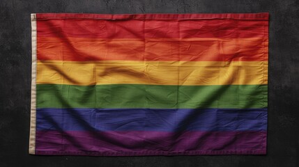 Highlight the profound symbolism of the LGBTQ flag by focusing on its vibrant colors, significant meanings, and the inclusive community it fosters.