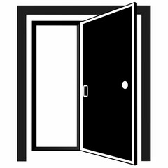 Door   Silhouette Vector Illustration
