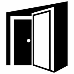 Door   Silhouette Vector Illustration
