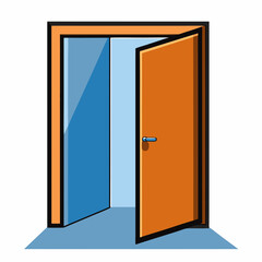 Door   Silhouette Vector Illustration
