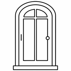 Door   Silhouette Vector Illustration
