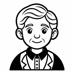 grand parents  Silhouette Vector Illustration