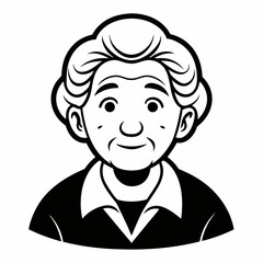 grand parents  Silhouette Vector Illustration