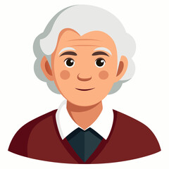 grand parents  Silhouette Vector Illustration

