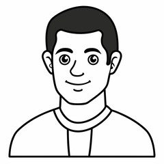  Boy cartoon crater Silhouette Vector Illustration
