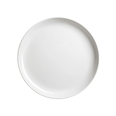 A white plate with no food on it