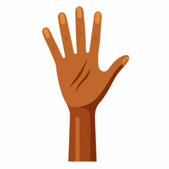 Human Hands  Silhouette Vector Illustration
