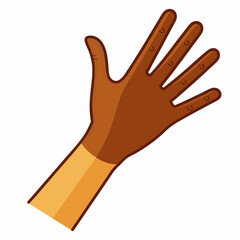 Human Hands  Silhouette Vector Illustration
