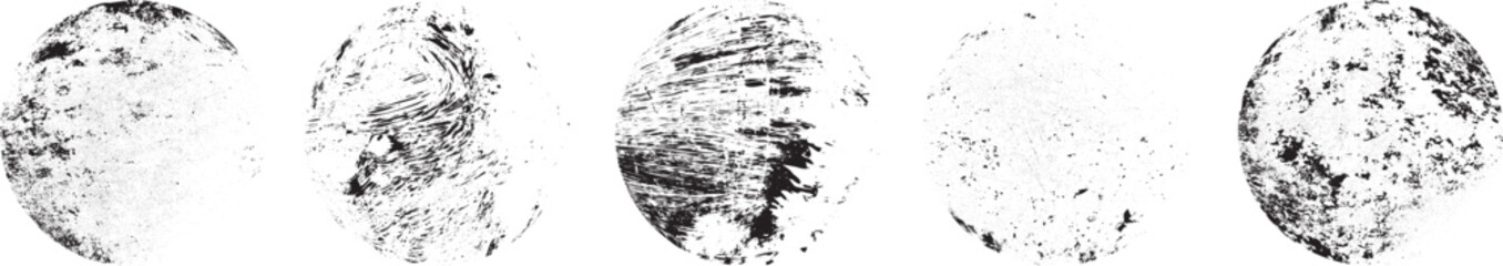 Grunge post Stamps Collection, Circles. Banners, Insignias , Logos, Icons, Labels and Badges Set . vector distress textures.blank shapes.