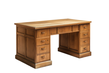 Desk Isolated On A White Background