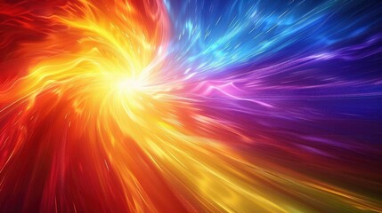 Obraz premium Radiant light wave spectrum, colorful waves, light spectrum dynamics, electromagnetic light waves, uhd, copy space for text,