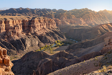 View over the Charyn Canyon in Kazakhstan