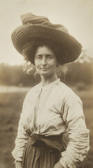 Ethnographic Portrait of German Woman - Detailed Art