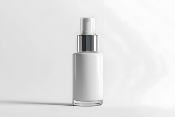 Product Packaging Skincare Serum Bottle Mockup isolated on white background