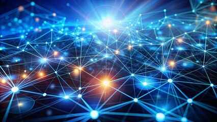 Fototapeta premium Technology Network Background 