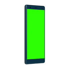 Clear view right smartphone greenscreen