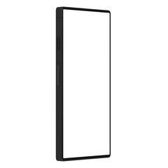Clear view smartphone transparent right