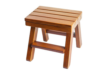 Garden Step Stool Isolated On A White Background