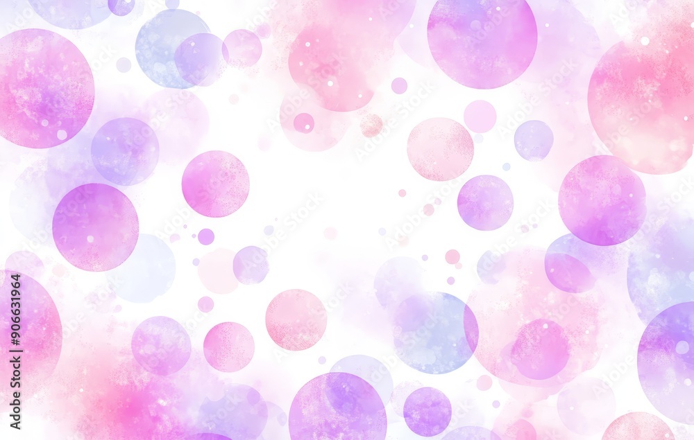 Leinwandbilder a set of colorful bokeh circles without a background, which can be used for frames, borders, texture