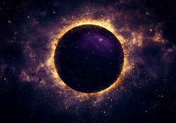 Naklejka premium Black transparent PNG background with abstract purple circle and portal. Stock image.