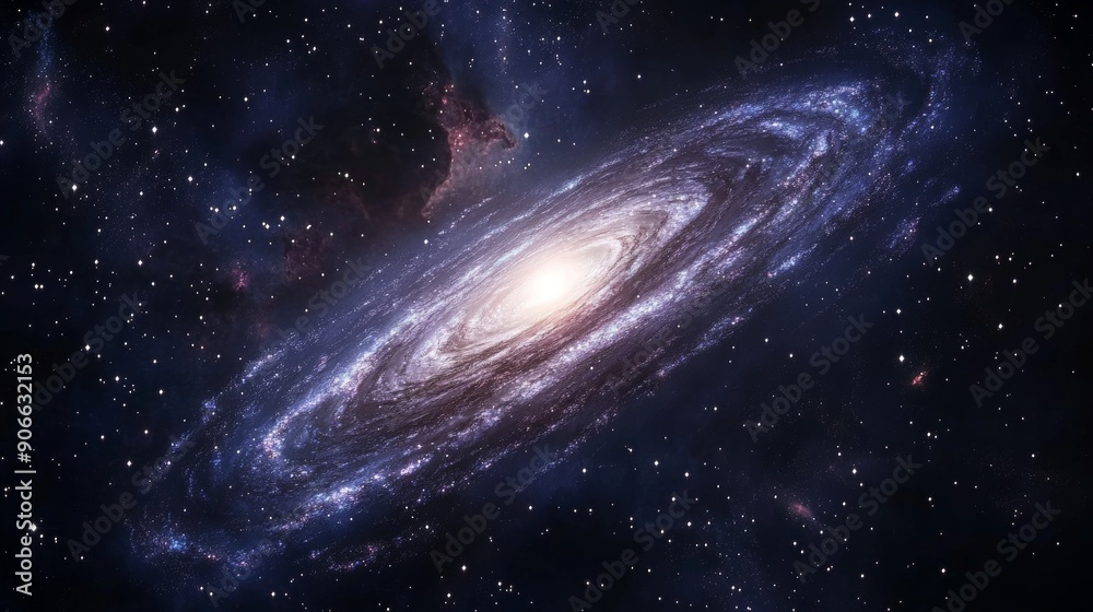 Leinwandbilder Created using AI generative algorithms, these colorful galaxy vortex photos are beautiful and epic