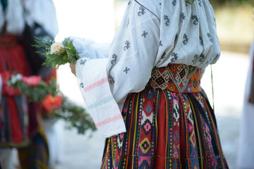 Authentic Bulgarian Folk Costume Elegance