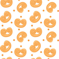 Vector pattern with French palmier