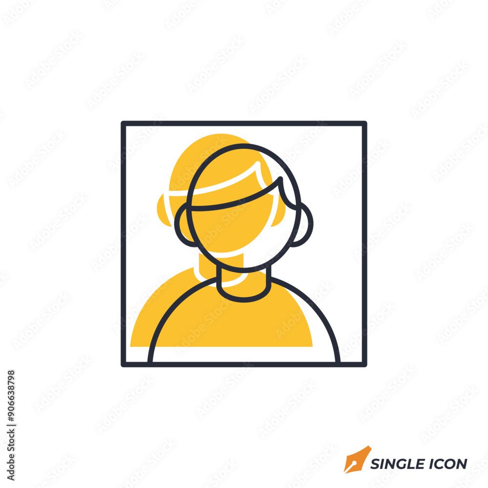 Wall mural User Profile icon vector illustration. User Profile symbol isolated on white background