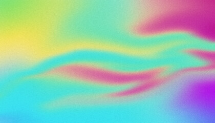 Orange teal green purple abstract grainy gradient background noise texture effect summer poster banner design