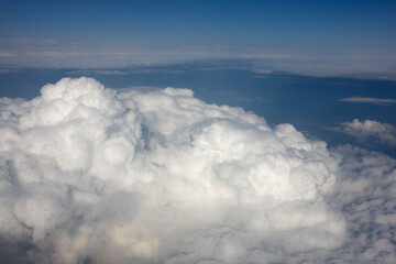Sky with cumulus clouds