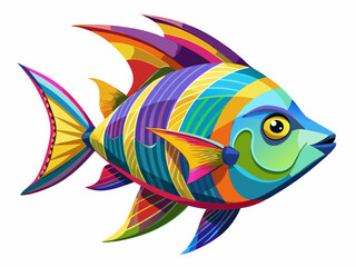 Obraz premium fish on white background