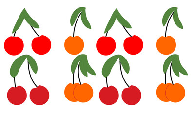 set of cherries