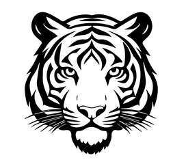 head of tiger vector illustration