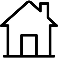 Simple vector icon house