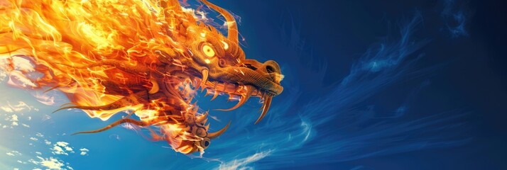 Naga Fireball against a Blue Sky