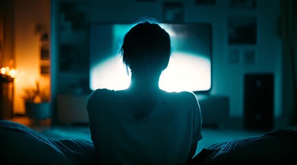 Woman Watching Television