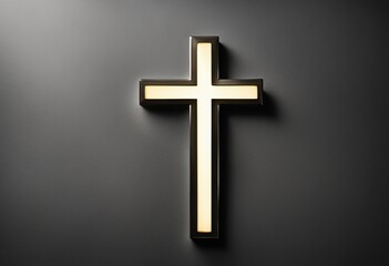 Naklejka premium Christian Cross on isolated background