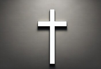 Fototapeta premium Christian Cross on isolated background