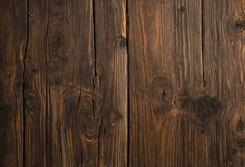 Fototapeta premium Rustic wooden plank background with natural grain and weathered texture