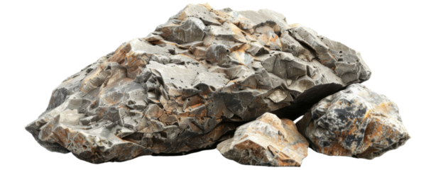 Stone isolated on transparent background