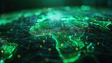 Cutting-Edge AI and Robotics: Shaping the Future of Global Technology. World Technology. Economy Growth. Networking Bussiness Communication 