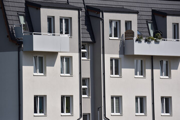 New apartments in Poland. Residential building in Smolec village near Wroclaw city.