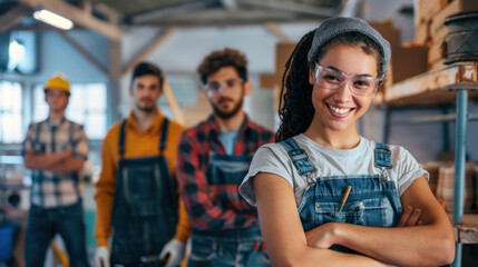 Students in a workshop setting, focused and eager to learn valuable skills
