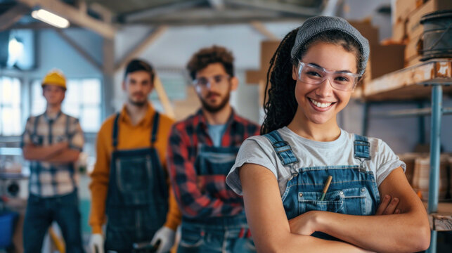 Students in a workshop setting, focused and eager to learn valuable skills