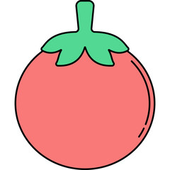 Tomato illustration isolated on transparent background